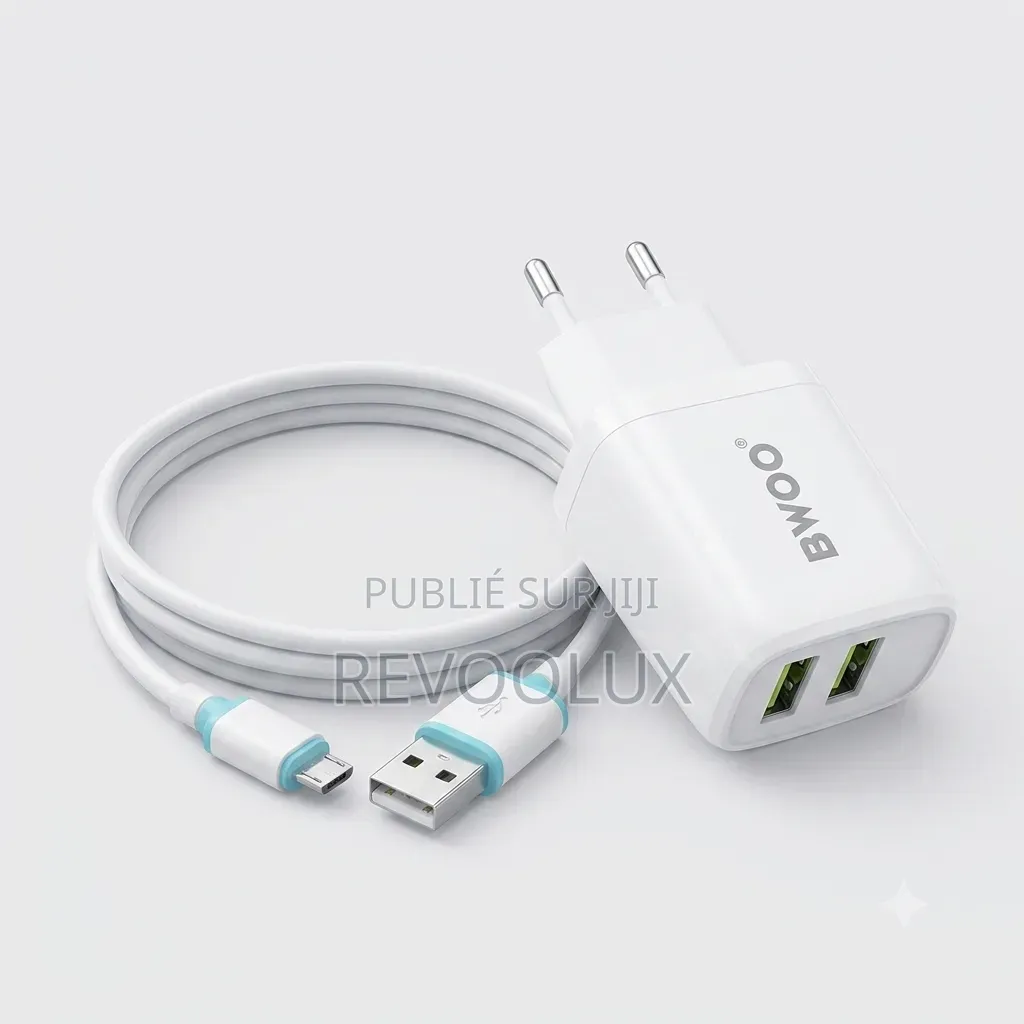 🔋 Chargeur Universel BWOO CDA60V + Câble Micro USB