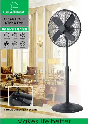 Ventilateur Sur Pied Antique 18" Fan-S1812b