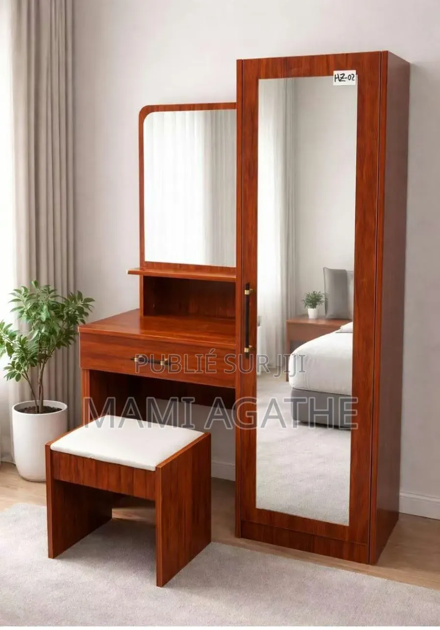 Coiffeuse Avec Tabouret Et Rangement