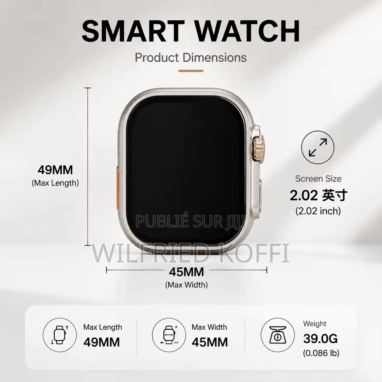 Montre Connectée OKPU D99 Plus – Pack 7+4 Avec Accessoires