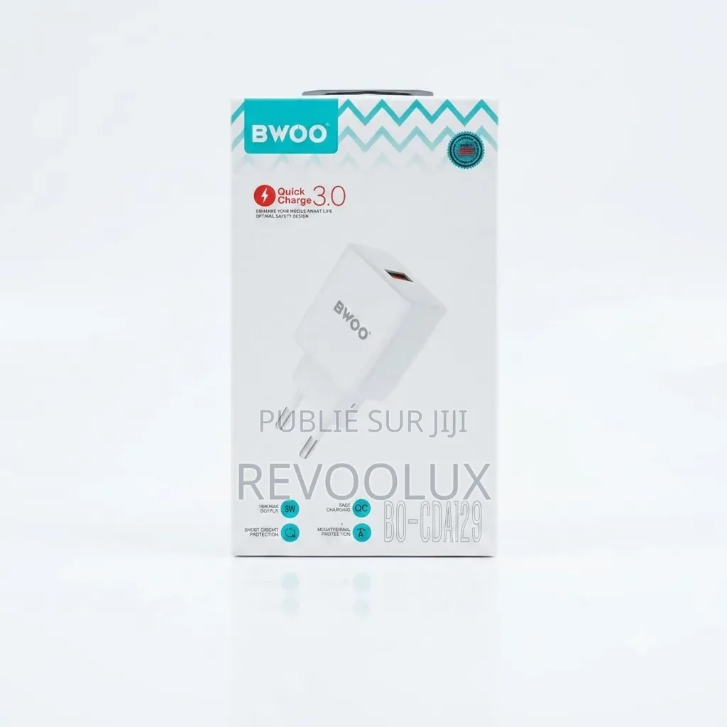 Chargeur USB BWOO BO-CDA129 – Charge Rapide & Fiable