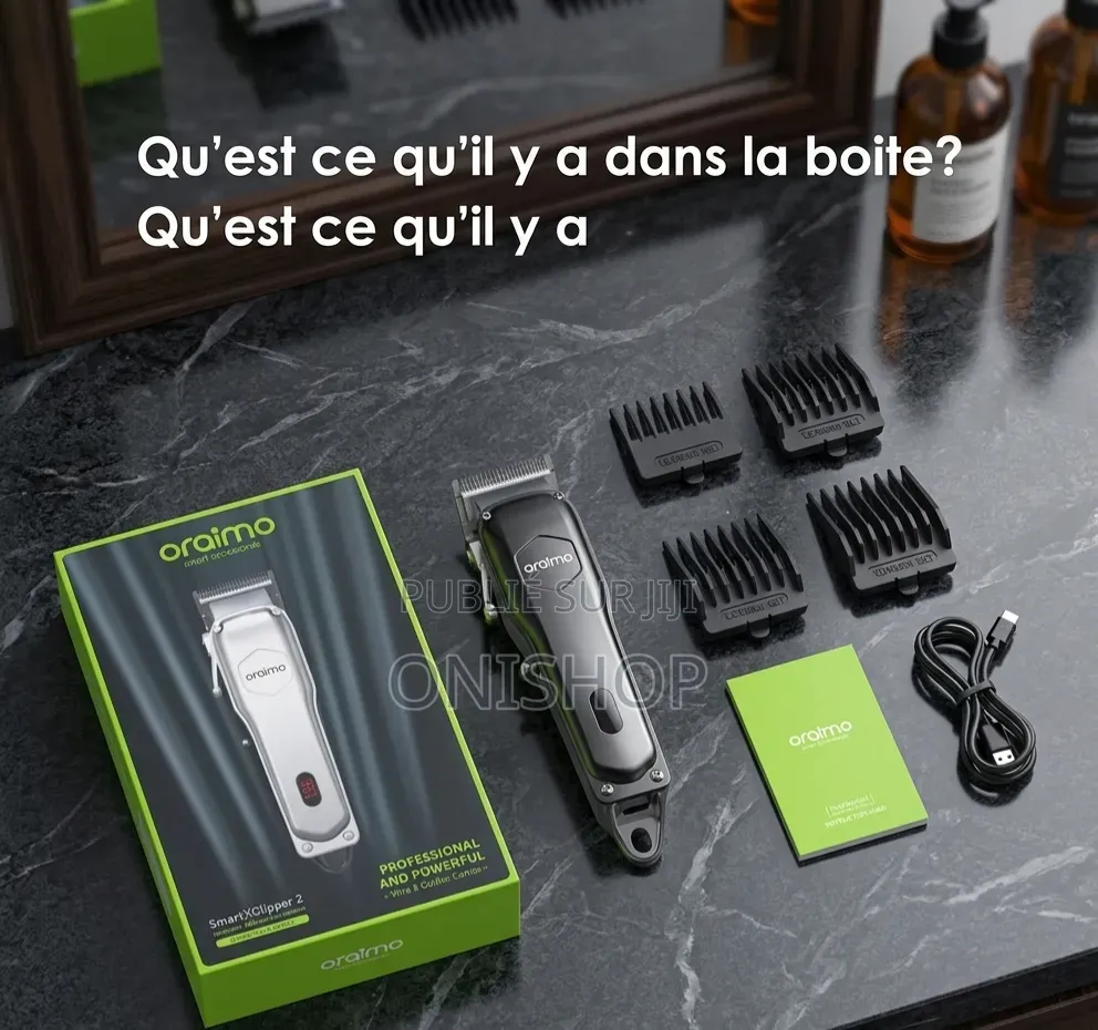 Oraimo Tondeuse À Cheveux Sans Fil Ultra Puissante