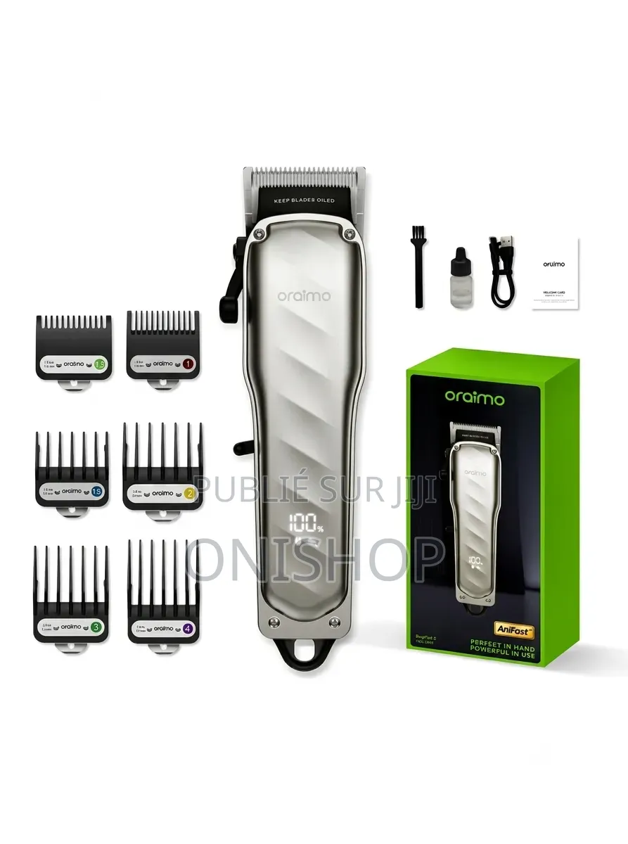 Oraimo EasyCut 2 Tondeuse À Cheveux Ultra Puissante 10W Charge Rapide