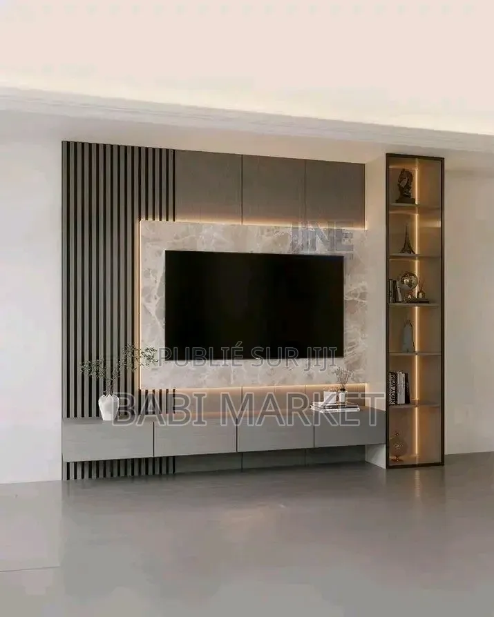 Meuble TV Mural Moderne & Élégant