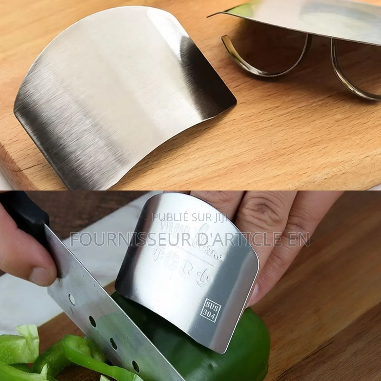 Protège-Doigts De Cuisine en Acier