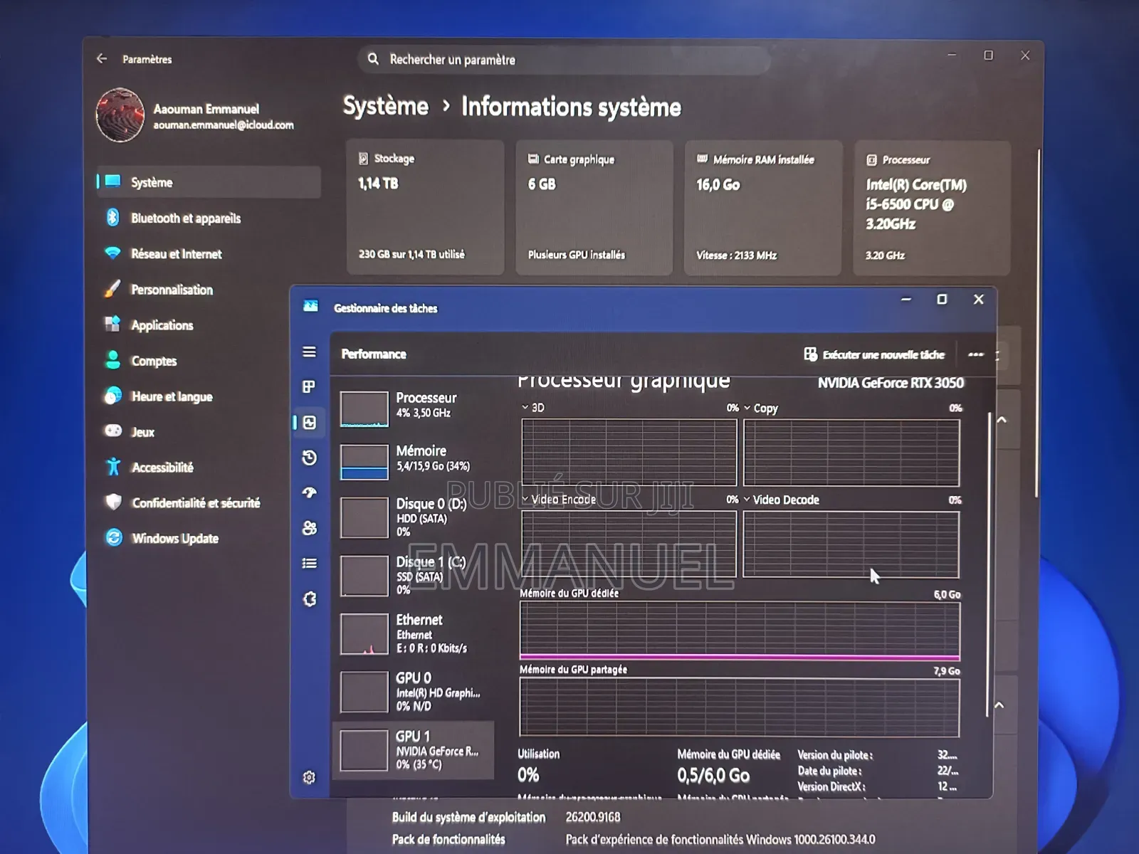 Ordinateur de bureau Asus Autre 16GB Intel Core i5 HDD+SSD 1T