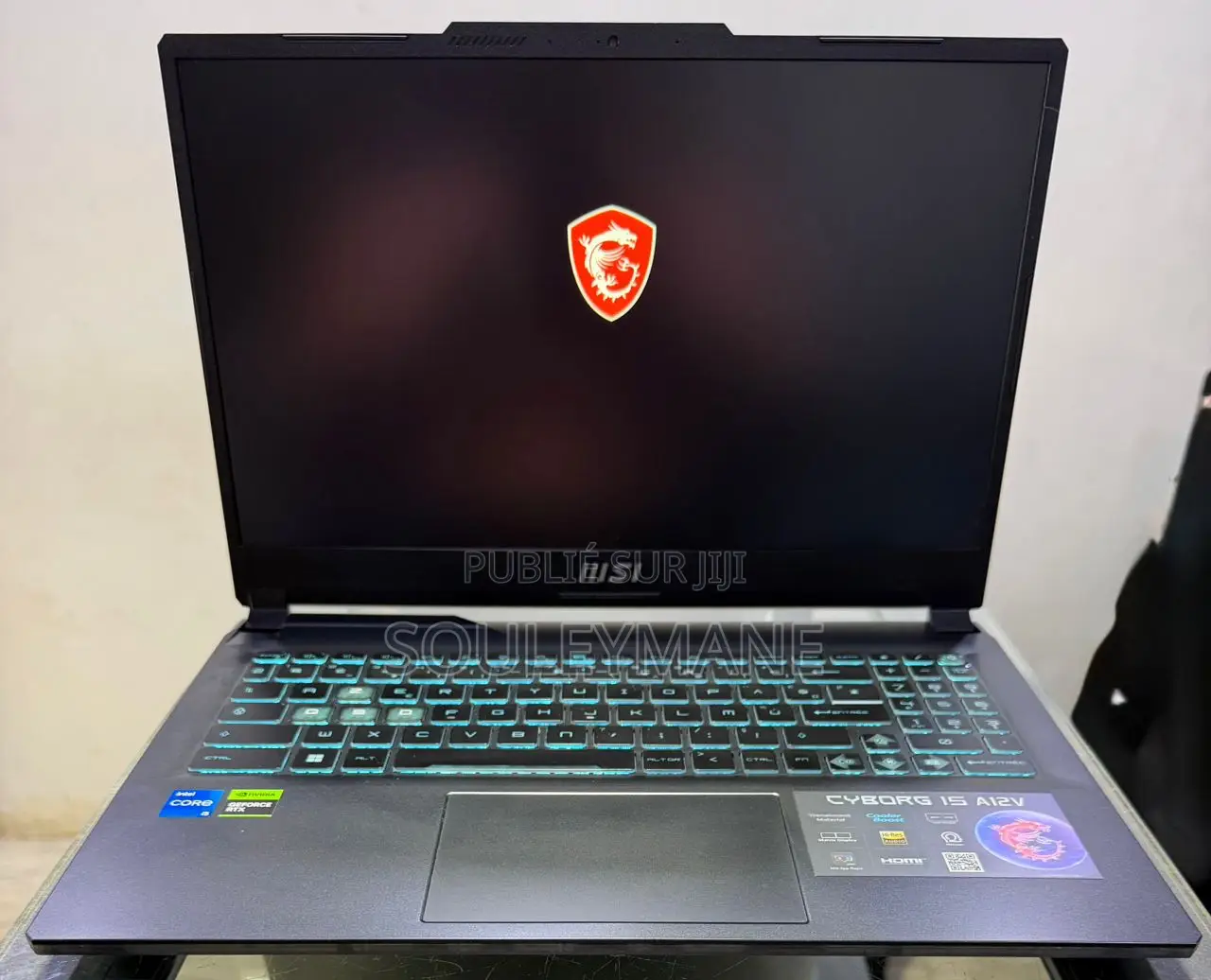Ordinateur portable MSI Cyborg 15 16GB Intel Core i5 SSD 512GB