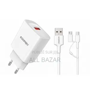 Chargeur Secteur Rapide Godfrey 5.0A - Modèle GEUN24-02 - Blanc