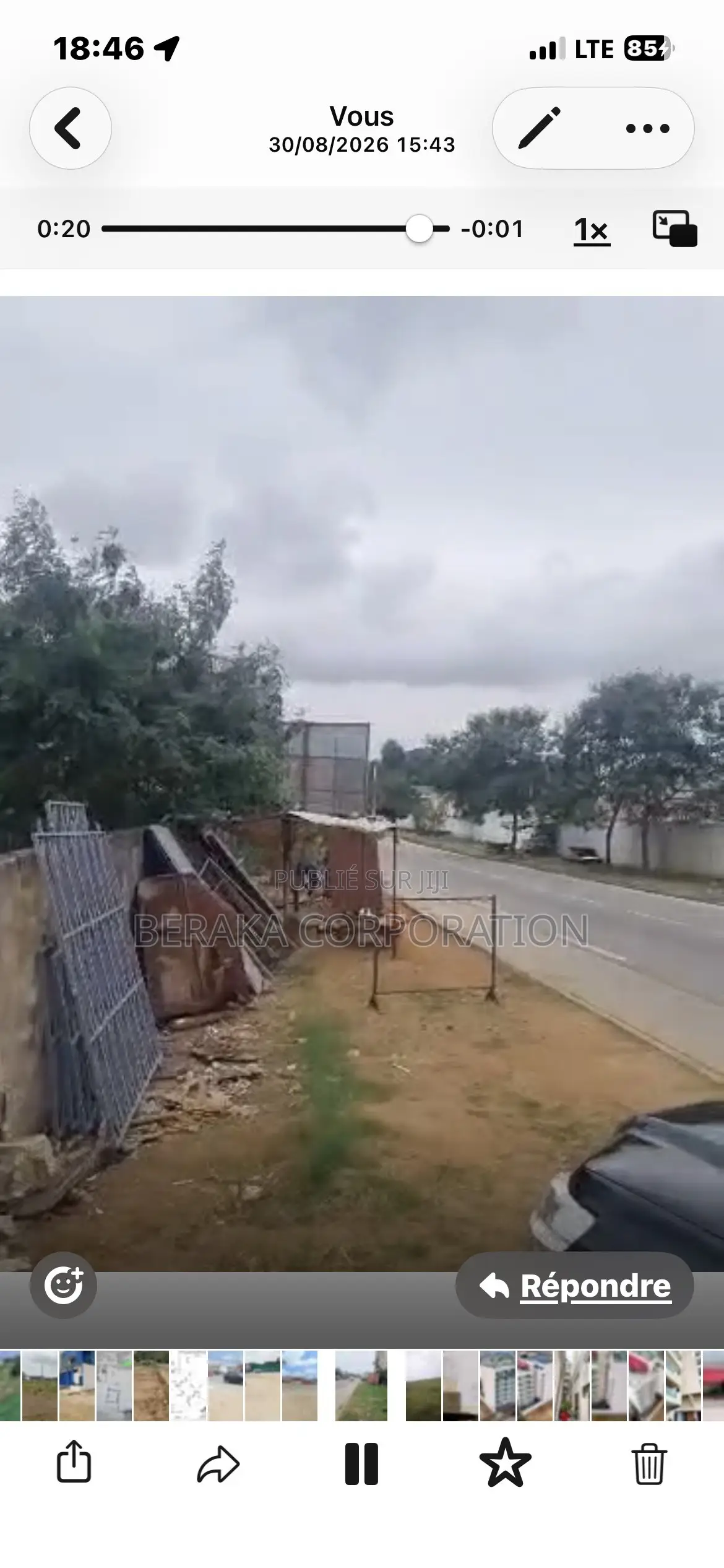 🏡 TERRAIN À VENDRE – MBADON 📍 Voie Principale, À 100 M De L’Ambassad