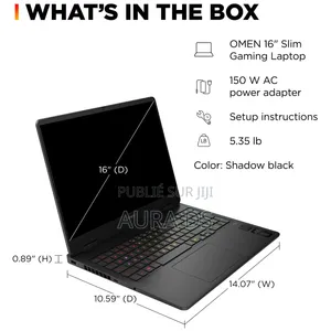 Nouveau Ordinateur portable HP Omen 16 24GB AMD Ryzen 9 SSD 1T