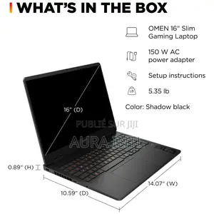 Nouveau Ordinateur portable HP Omen 16 24GB AMD Ryzen 9 SSD 1T