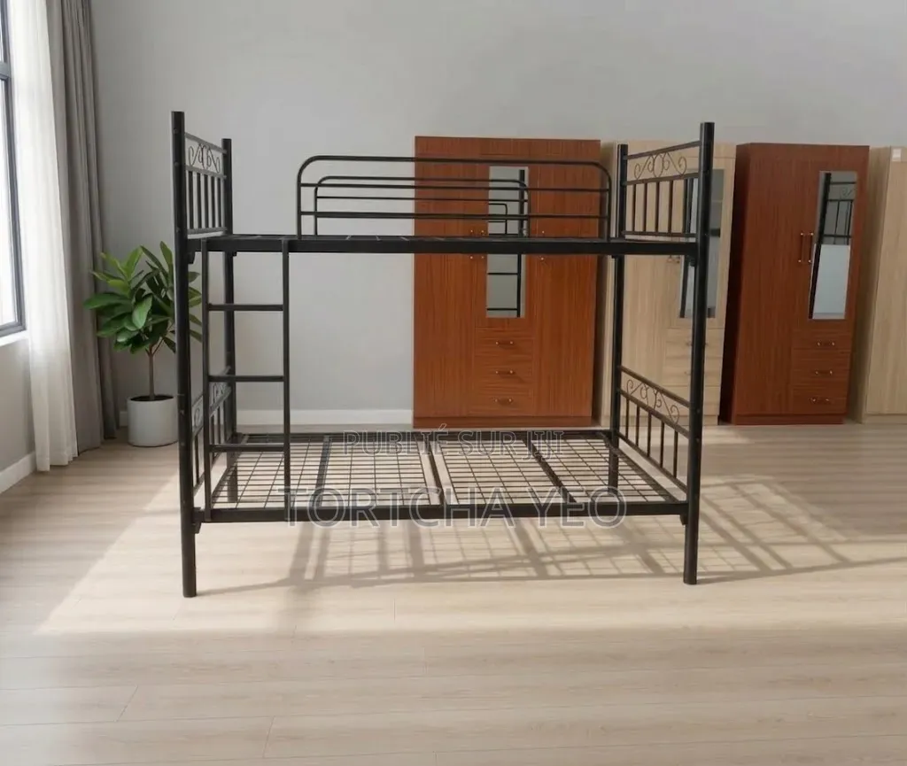 2 Lits en 1 Espace Minimum – Lit Superposé Métal Sécurisé