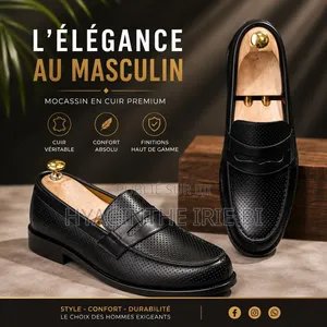 Mocassin j.m Weston Matière Cuir Véritable Authentique Original