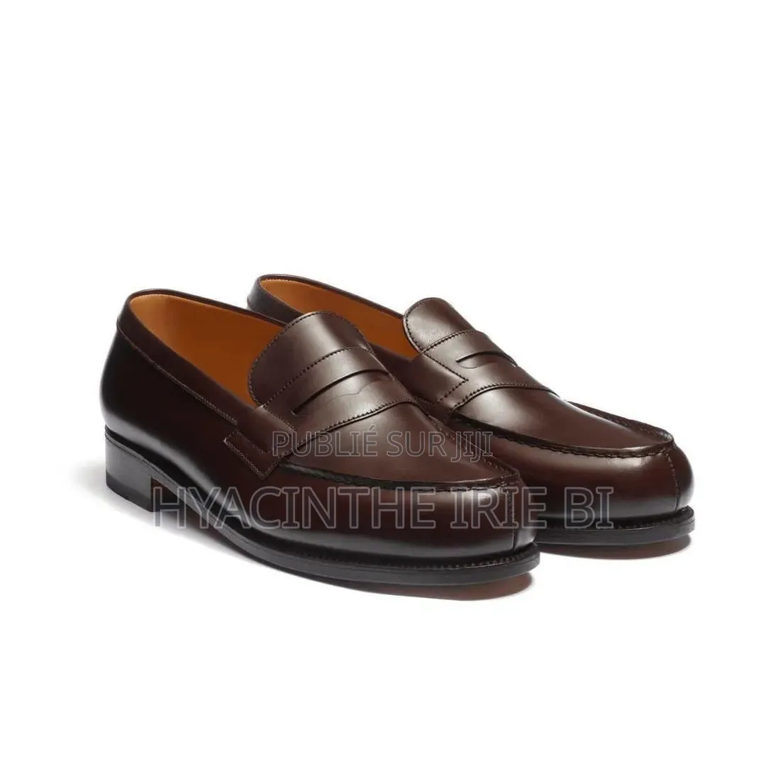 Mocassin j.m Weston Matière Cuir Véritable Authentique Original