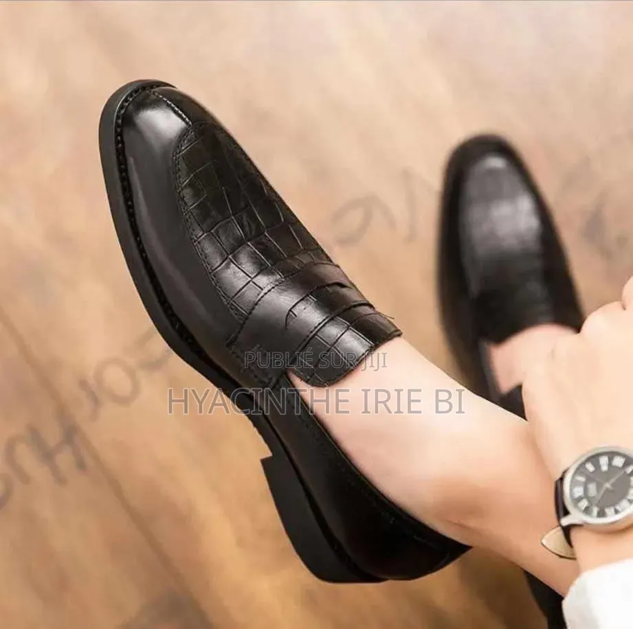 Mocassin j.m Weston Matière Cuir Véritable Authentique Original