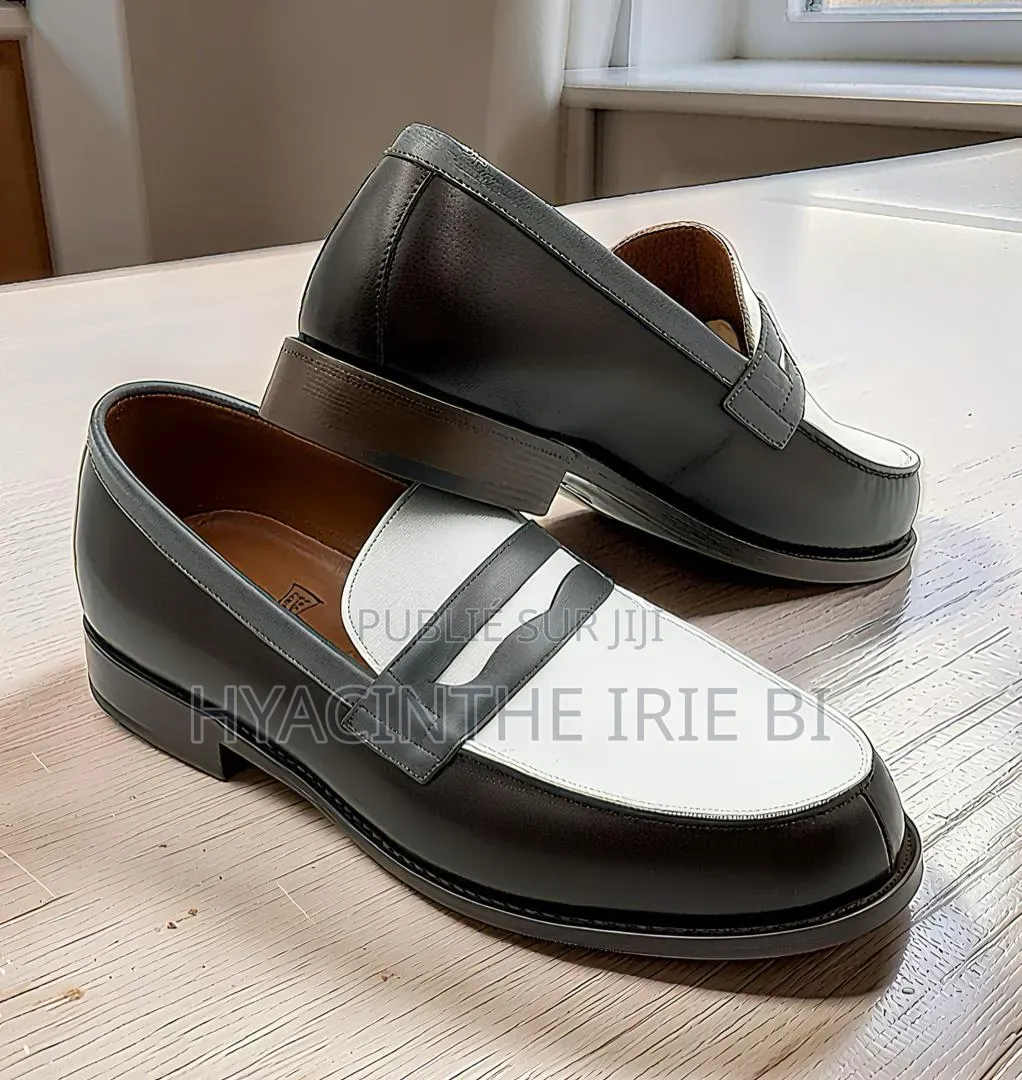 Mocassin j.m Weston Matière Cuir Véritable Authentique Original