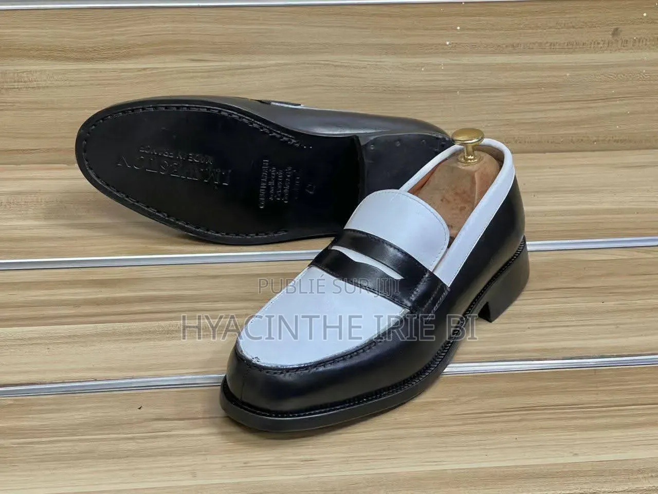 Mocassin j.m Weston Matière Cuir Véritable Authentique Original
