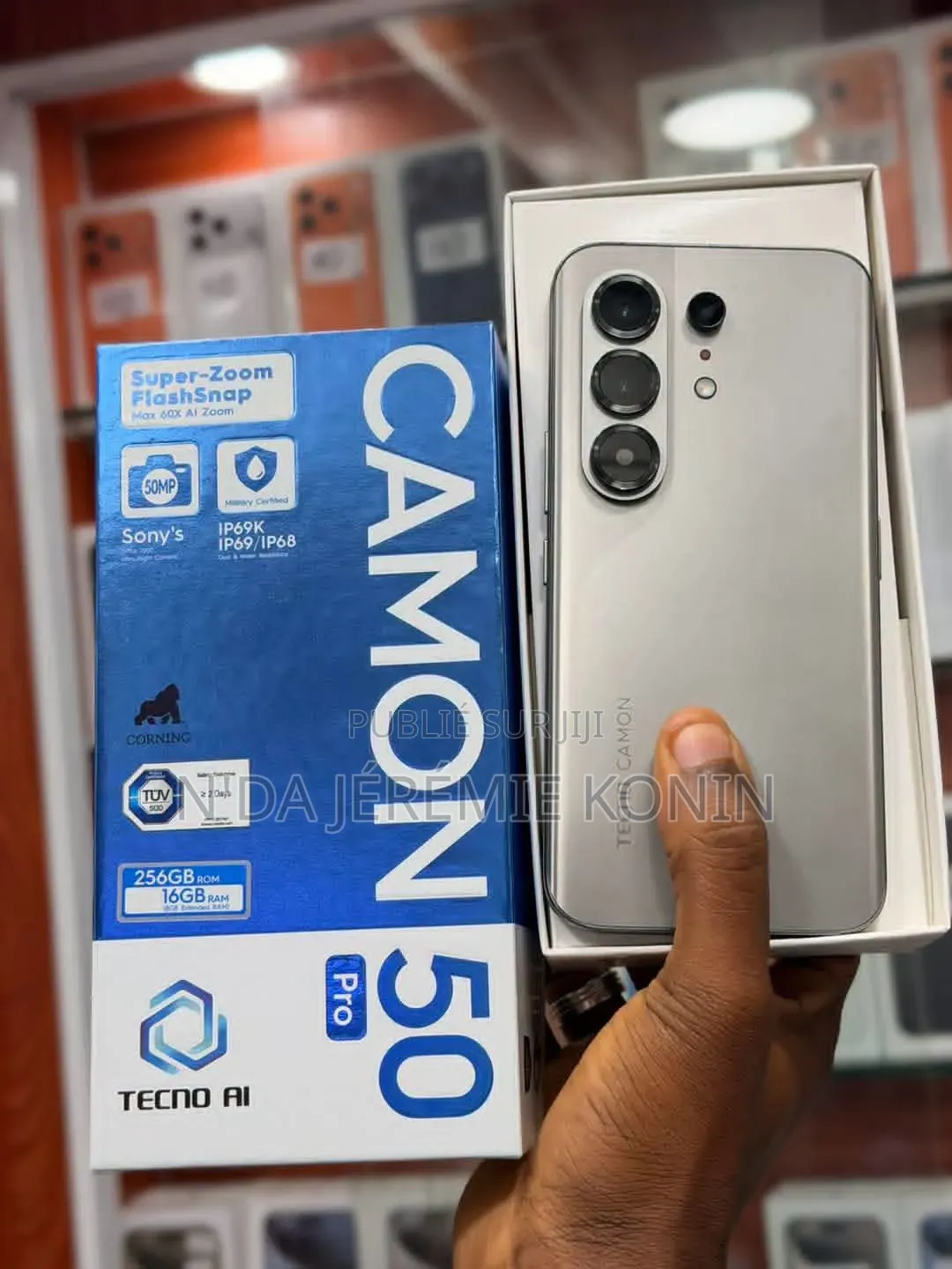 Nouveau Tecno Camon 50 Pro 256 GB Noir