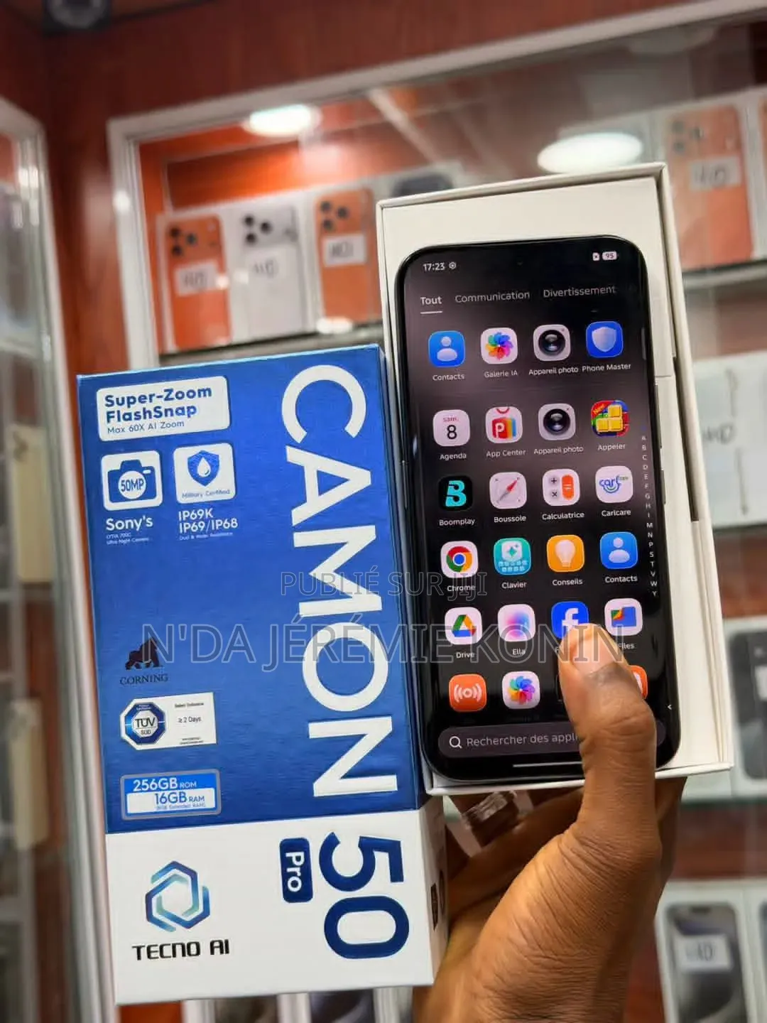 Nouveau Tecno Camon 50 Pro 256 GB Noir