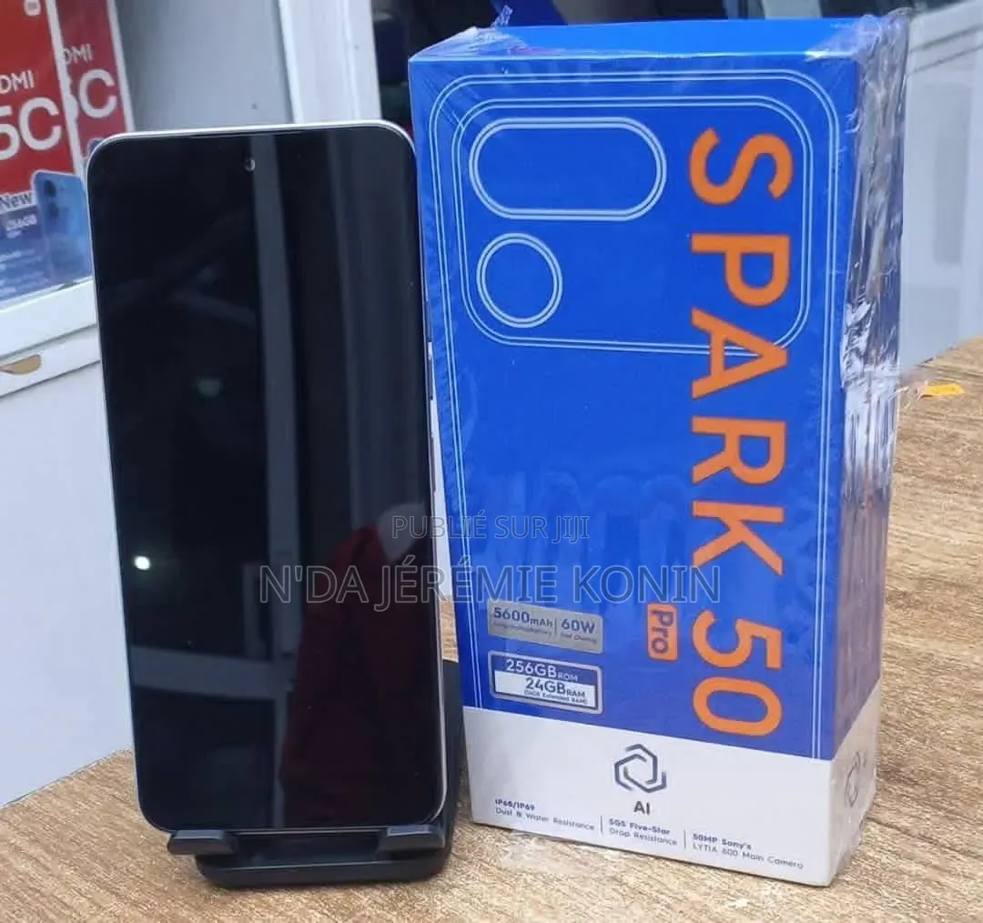 Nouveau Tecno Spark 5 Pro 128 GB Noir