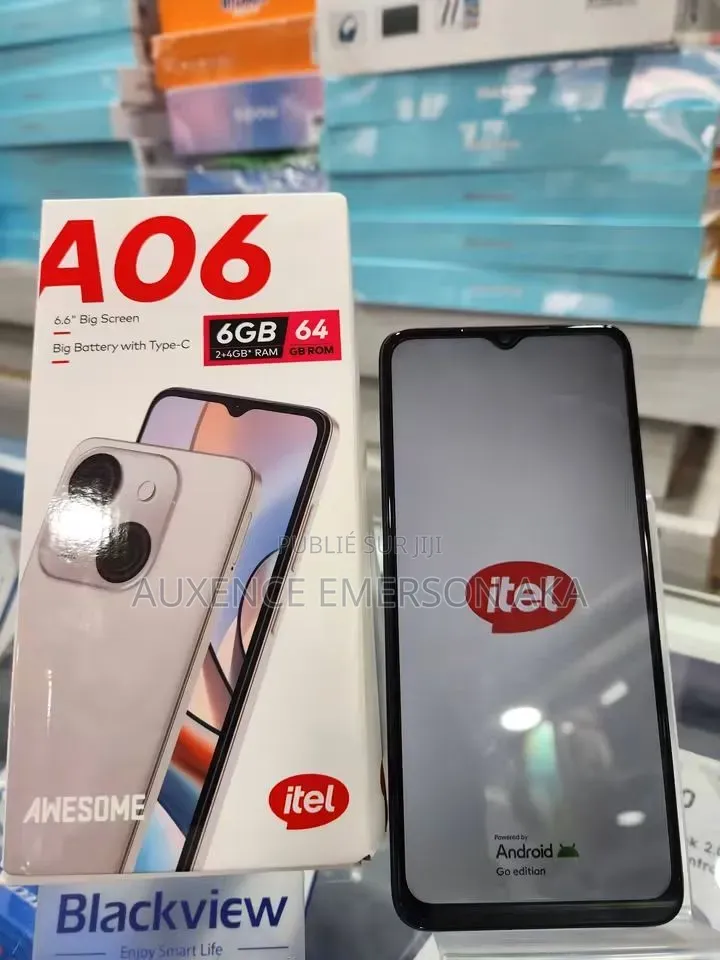 Nouveau Itel A06 32 GB Noir