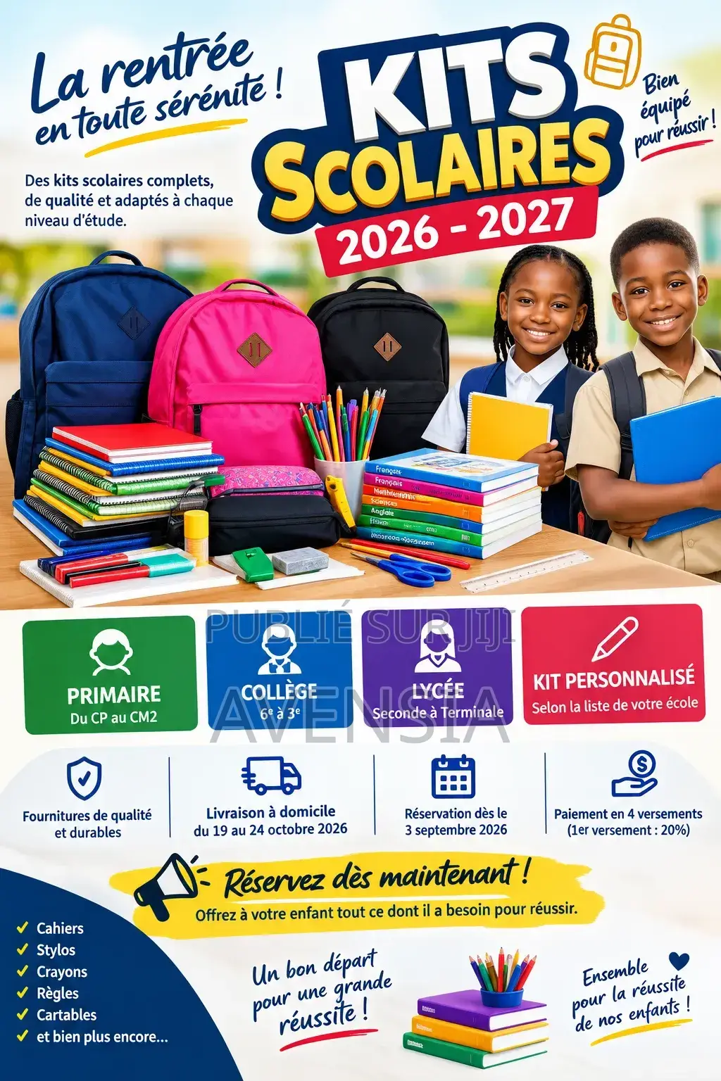 Kits Scolaires 2026-2027