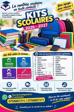 Kits Scolaires 2026-2027