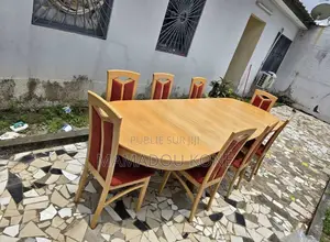 🔥MAGNIFIQUE ENSEMBLE SALLE À MANGER (Table Ovale + 8 Chaises)