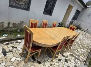 🔥MAGNIFIQUE ENSEMBLE SALLE À MANGER (Table Ovale + 8 Chaises)