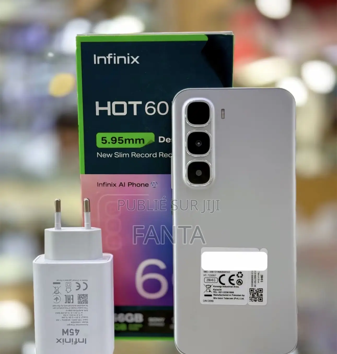 Nouveau Infinix Hot 60 Pro+ 256 GB Gris