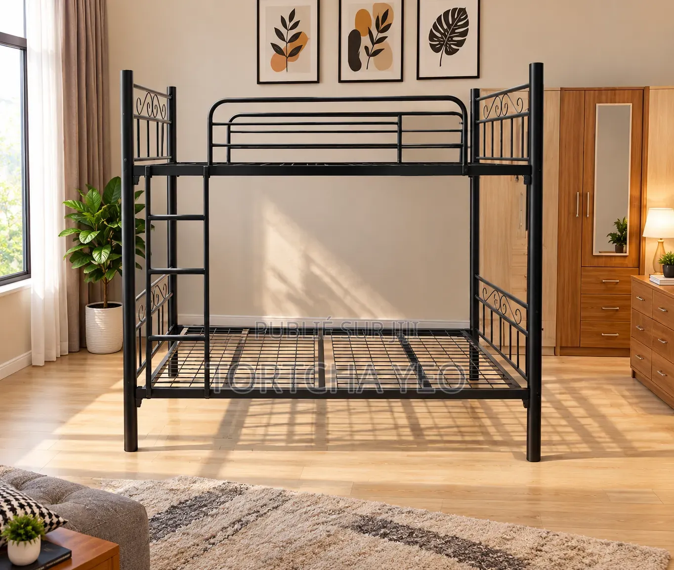 Lit Superposé Métallique Premium – Élégance & Gain De Place