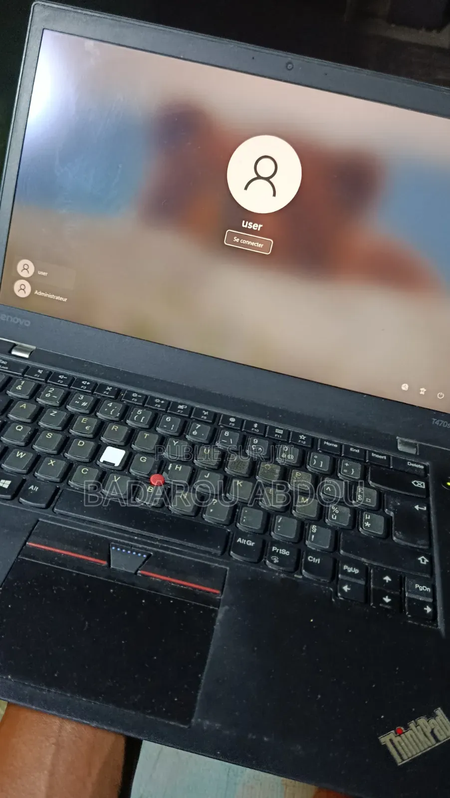 Ordinateur portable Lenovo ThinkPad T470 8GB Intel Core i5 SSD 256GB
