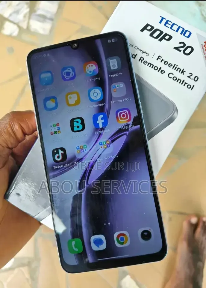 Nouveau Tecno Pop 20 128 GB Argenté