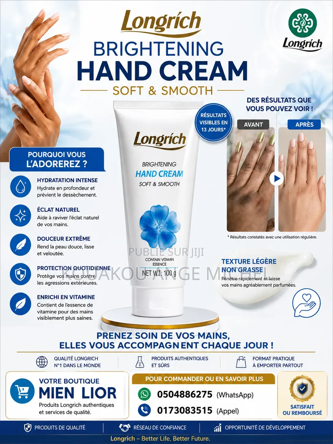 Crème Main De Longrich