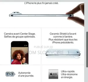 Nouveau Apple iPhone Air 256 GB Noir