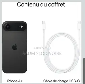 Nouveau Apple iPhone Air 256 GB Noir