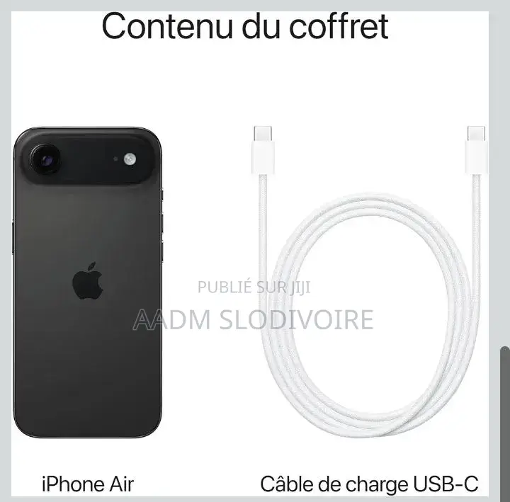 Nouveau Apple iPhone Air 256 GB Noir