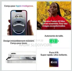 Nouveau Apple iPhone 16e 128 GB Blanc