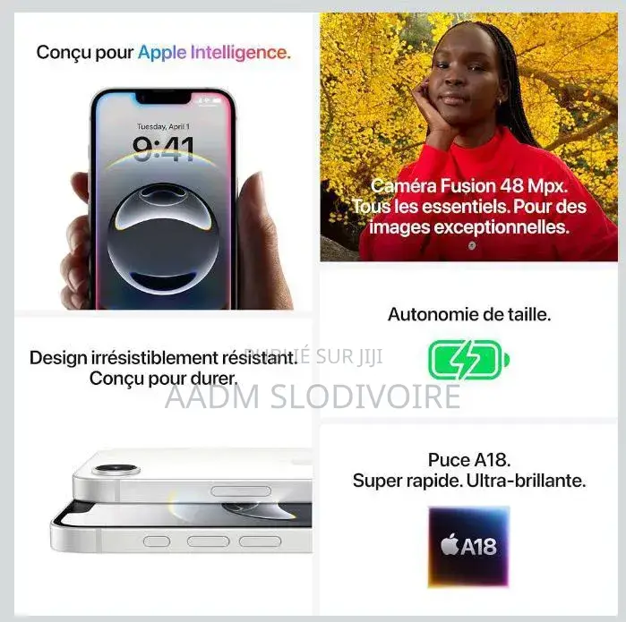 Nouveau Apple iPhone 16e 128 GB Blanc