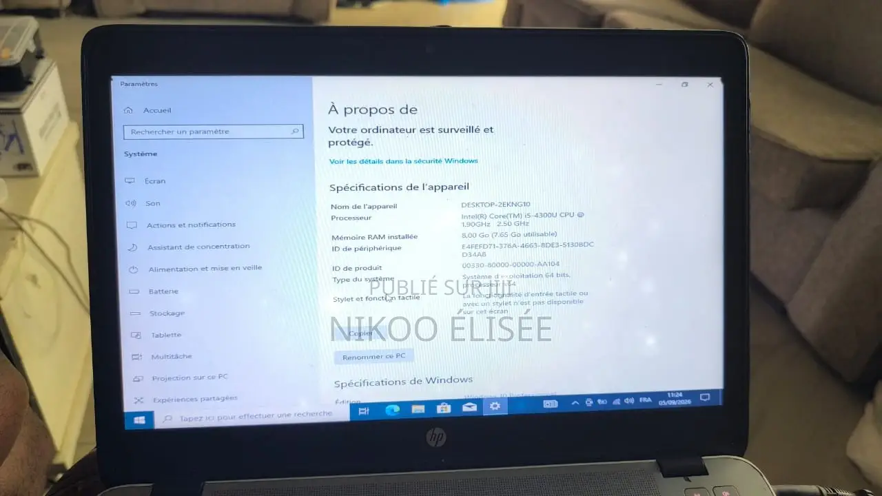 Ordinateur portable HP EliteBook 840 G1 8GB Intel Core i5 SSD 256GB