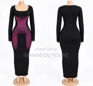 Robe Moulante Manches Longues