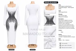 Robe Moulante Manches Longues