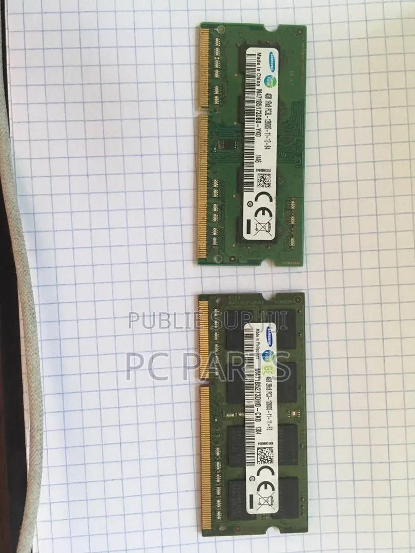 2 Barrettes RAM Samsung 4Go DDR3 1600MHz – 8Go Au Total