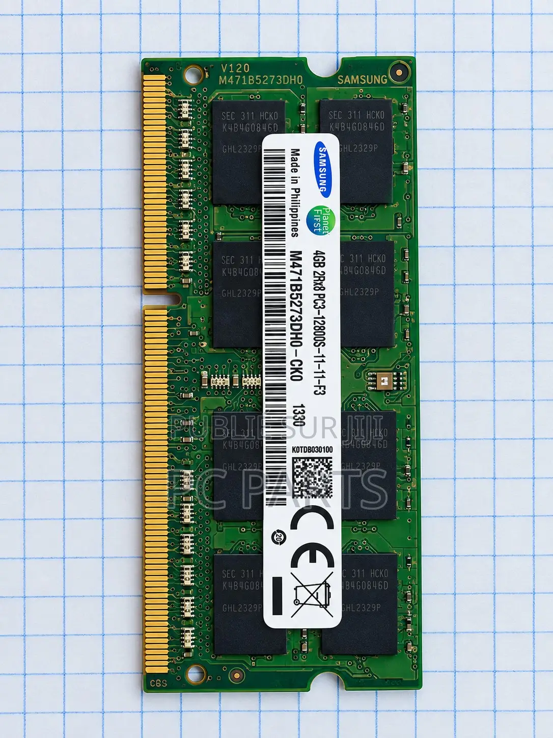 Barrette RAM Samsung 4 Go DDR3 Pour PC Portable
