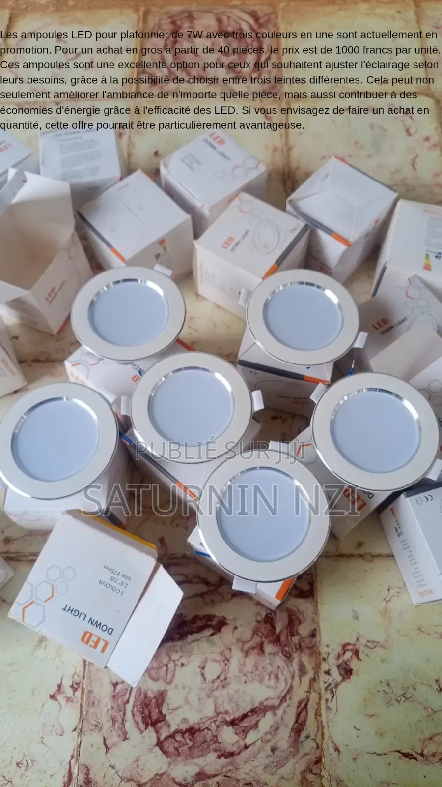 Spot LED Plafonnier Moderne – Éclairage Puissant, Économique Durable