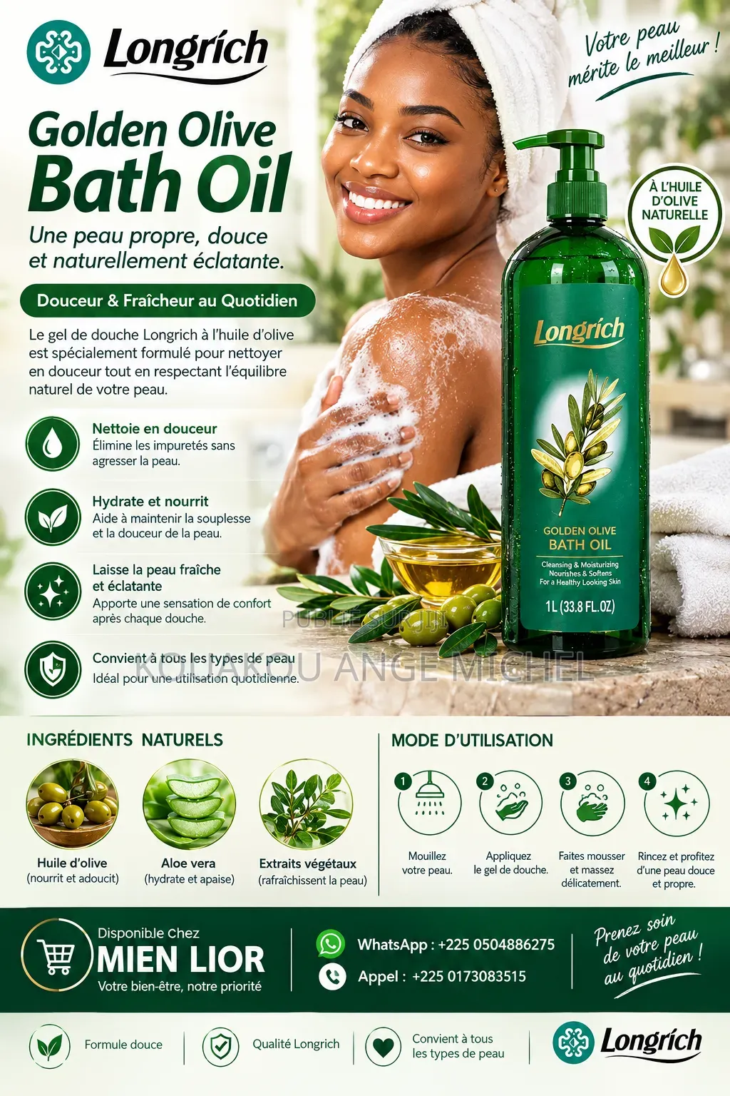 Gel Douche d'Olive