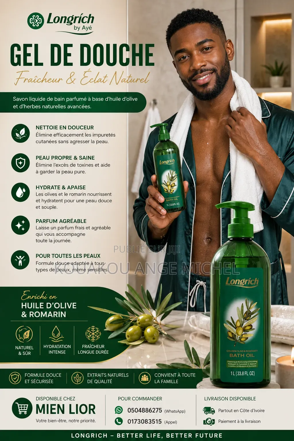 Gel Douche d'Olive