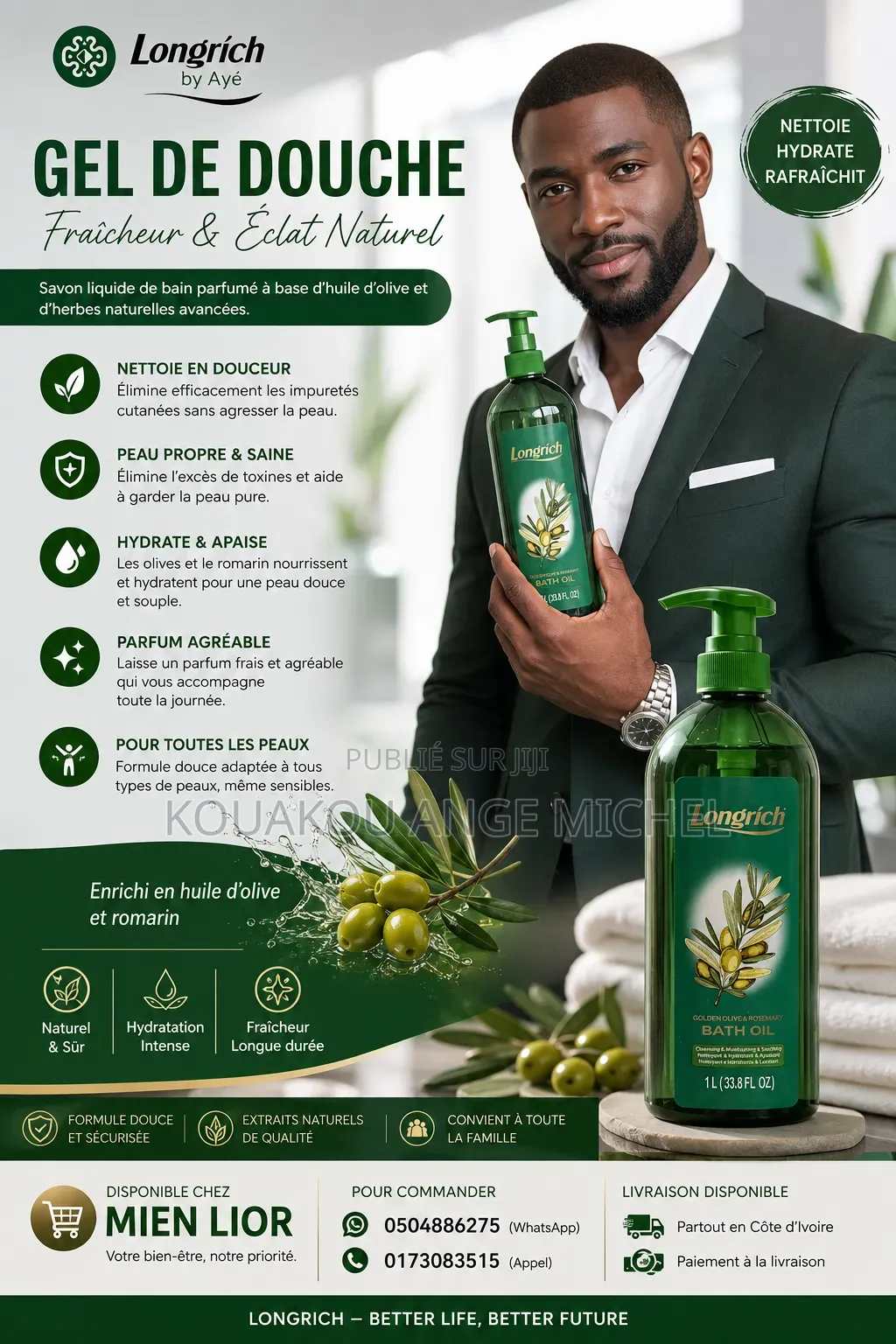 Gel Douche d'Olive