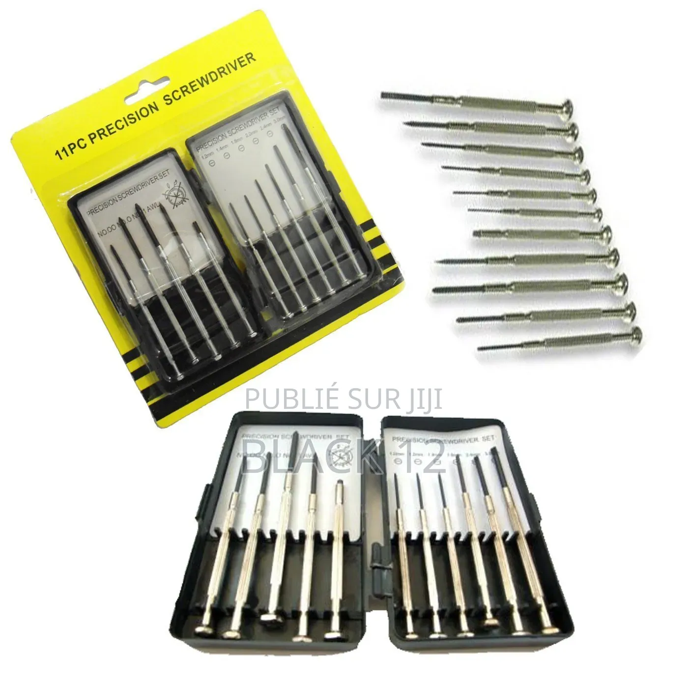 Coffret De 11 Mini Tournevis Plats De Différentes Tailles