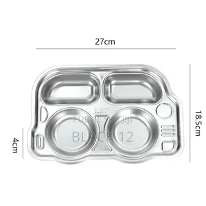 Assiettes À Diner 5/8 en Acier Inoxydable